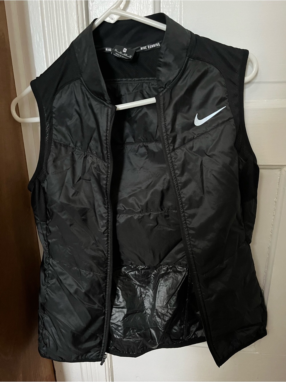Nike Black Running Vest with White Swoosh
